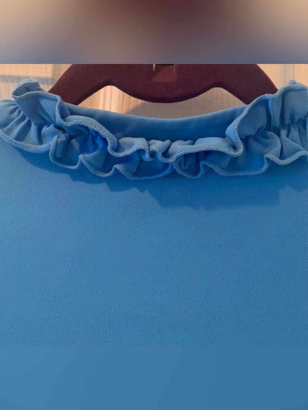 Lilly Pulitzer Blue Frida Short Sleeved Top with Ruffled V-neckline•Small•EUC - Picture 6 of 11
